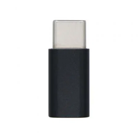 Aisens Mini Adaptador USB-C Macho a Micro-USB Hembra 2.0 Negro
